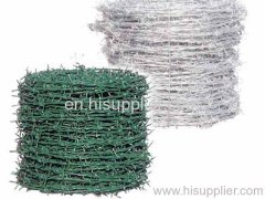 galvanized barbed wire