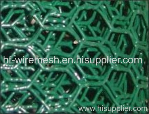 coated PVC hexagonal wire mesh fencing