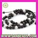 Diamond shambala bead necklace