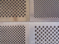 Hole punching metal mesh