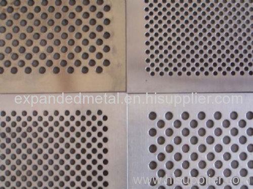 Hole punching metal mesh