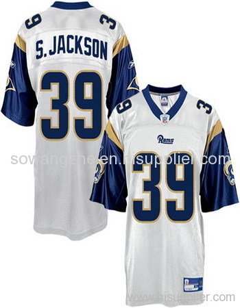 St Louis Rams 39 Jackson white jerseys