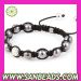 Handmade woven Bracelets With Disco Ball