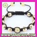 2011 Fashion Rhinestone Shamballa Beads Bracelet