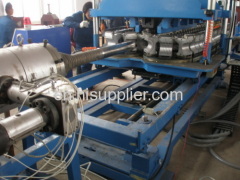 PE Double Wall Corrugated Pipe Machine