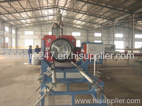 winding pipe extrusion line