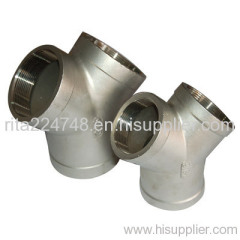 Y Type Tee Pipe Fittings