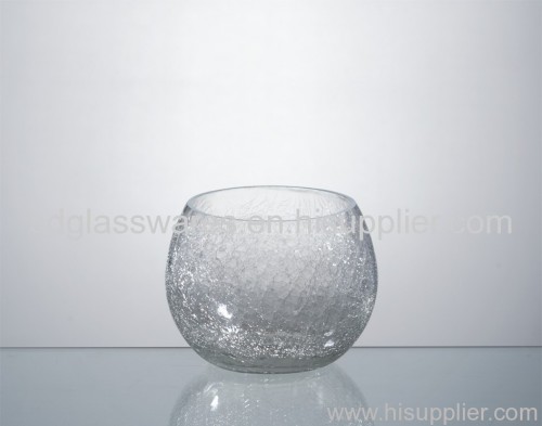 Crack glass fish bowl