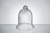 Bell shaped glass candle holder