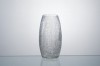 crackle glass vase