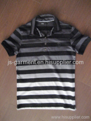 summer mens stripe polo shirt