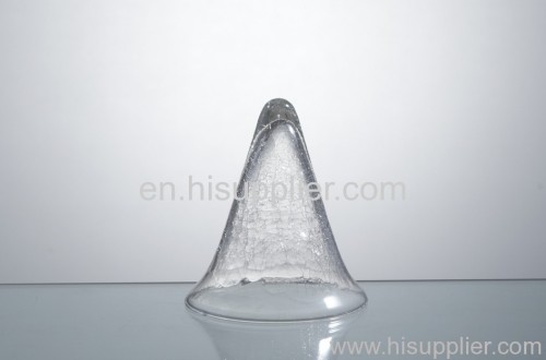 tapered glass candle holder