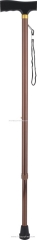 aluminum two section adjustable walking stick with ice tip