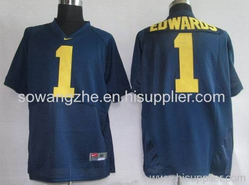 NCAA 1 Edwards Blue NFL Jerseys