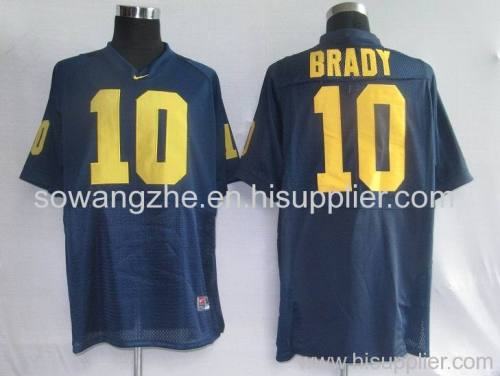 NCAA 10 Brady Blue NFL Jerseys