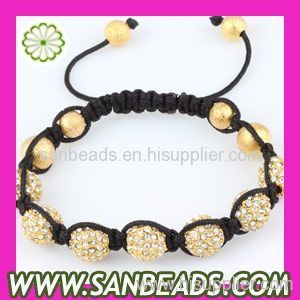 Shamballa Bracelet With Rhinestone