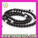 Mystic Faceted Black Beads Shamballa Necklace