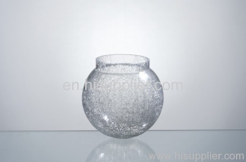 small round glass candle ball