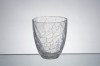 taper crackle glass candle holder