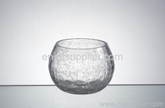 crackle glass candle ball