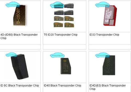 Free Shipping ID60 ID20 ID33 (ID8C ID40 ID63 Black) Transponder Chip