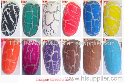 Crackle nail polish (lacquer-based)