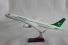 resin plane model B737-800 Turkmenis 40cm