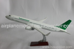 resin plane model B737-800 Turkmenis 40cm