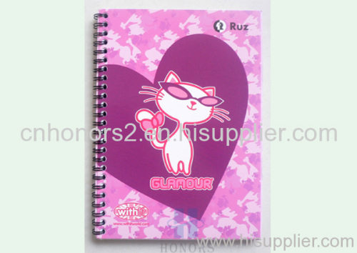 cartoon spiral notebook