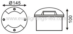 Dia.145mm Led underground light