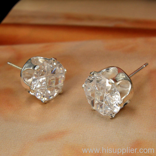 Earrings,Stud Earrings,Zircon Earrings