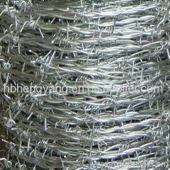 galvanized barbed wires