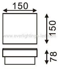 150x150mm LED underground light