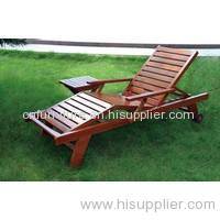 outdoor solid wooden sunbed garden sunbed