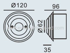 Dia.120mm IP68 plastic Led underground light