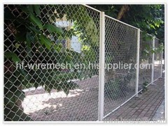 Galvanized chain link fence