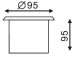 Dia.95mm stainless steel Led inground lights