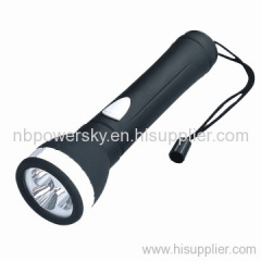 3pcs white 5mm LED Rubber & Plastic Flashlight