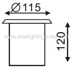 Dia.115mm stainless steel Led underground lights