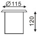 Dia.115mm stainless steel Led underground lamps