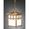 competitive price Antique Brass Outdoor light Pendant with White Glass