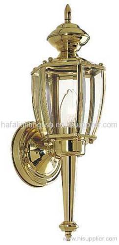 competitive price brass outdoor light With Beveled Glass
