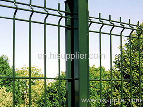 curvy welded mesh fence