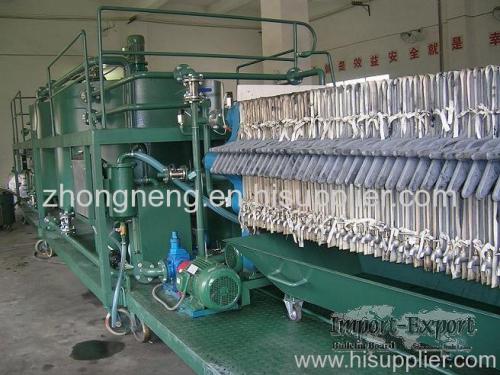 black industrial oil regeneration plant/engine oil cleaning/waste car oil reconditioning