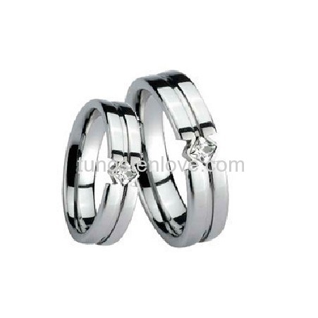 Unique Forever Tungsten Wedding Rings Set Free Shipping