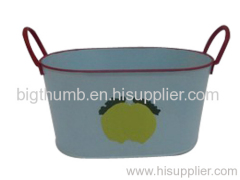 Oval Metal Bucket