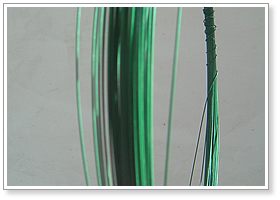 Green PVC Coated Wire