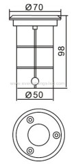 Dia.70mm Led underground lights