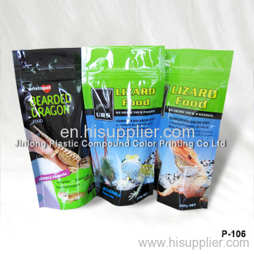 stand up bird food pouch with zipper