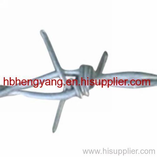 hot galvanized barbed wire fence